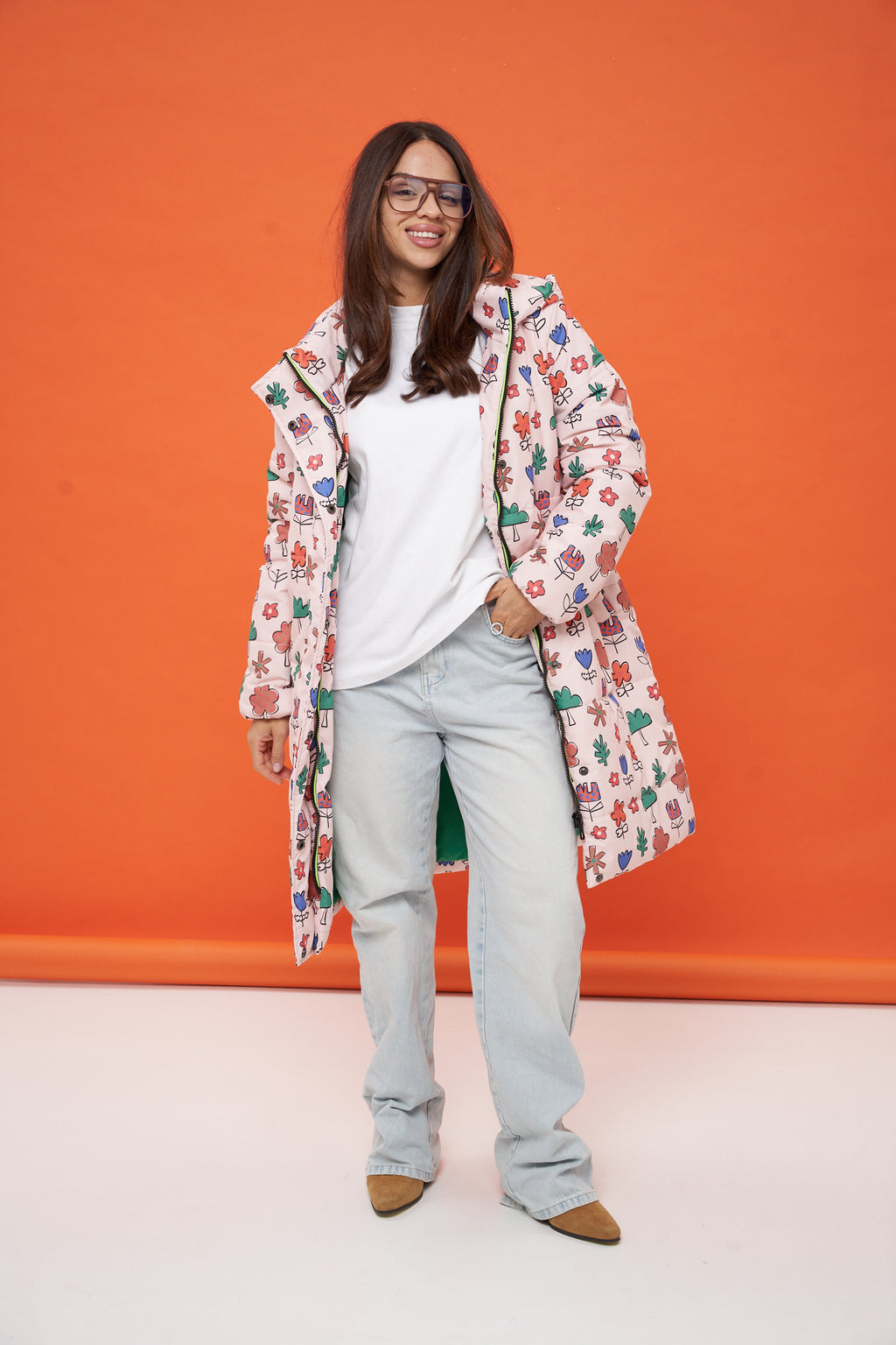 Floral Garden Winter Coat