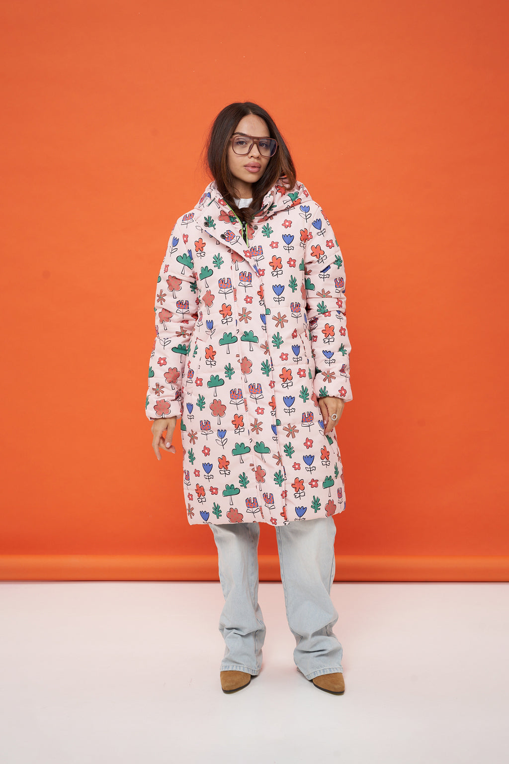 Floral Garden Winter Coat