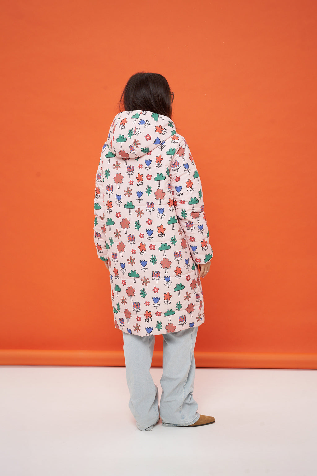 Floral Garden Winter Coat