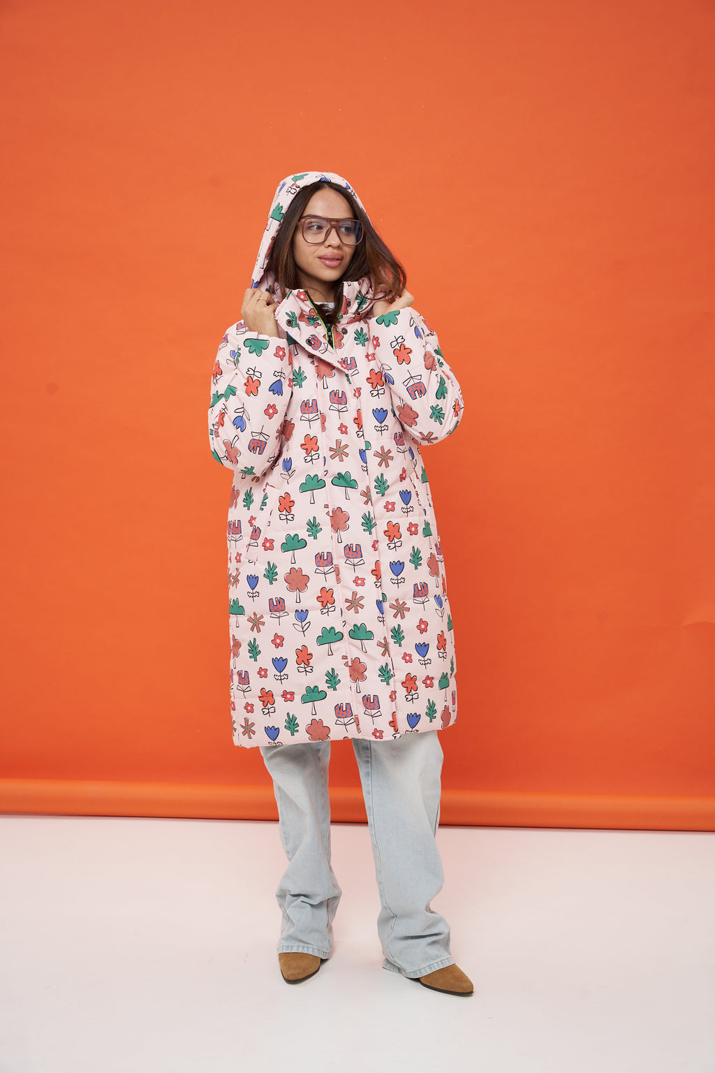 Floral Garden Winter Coat