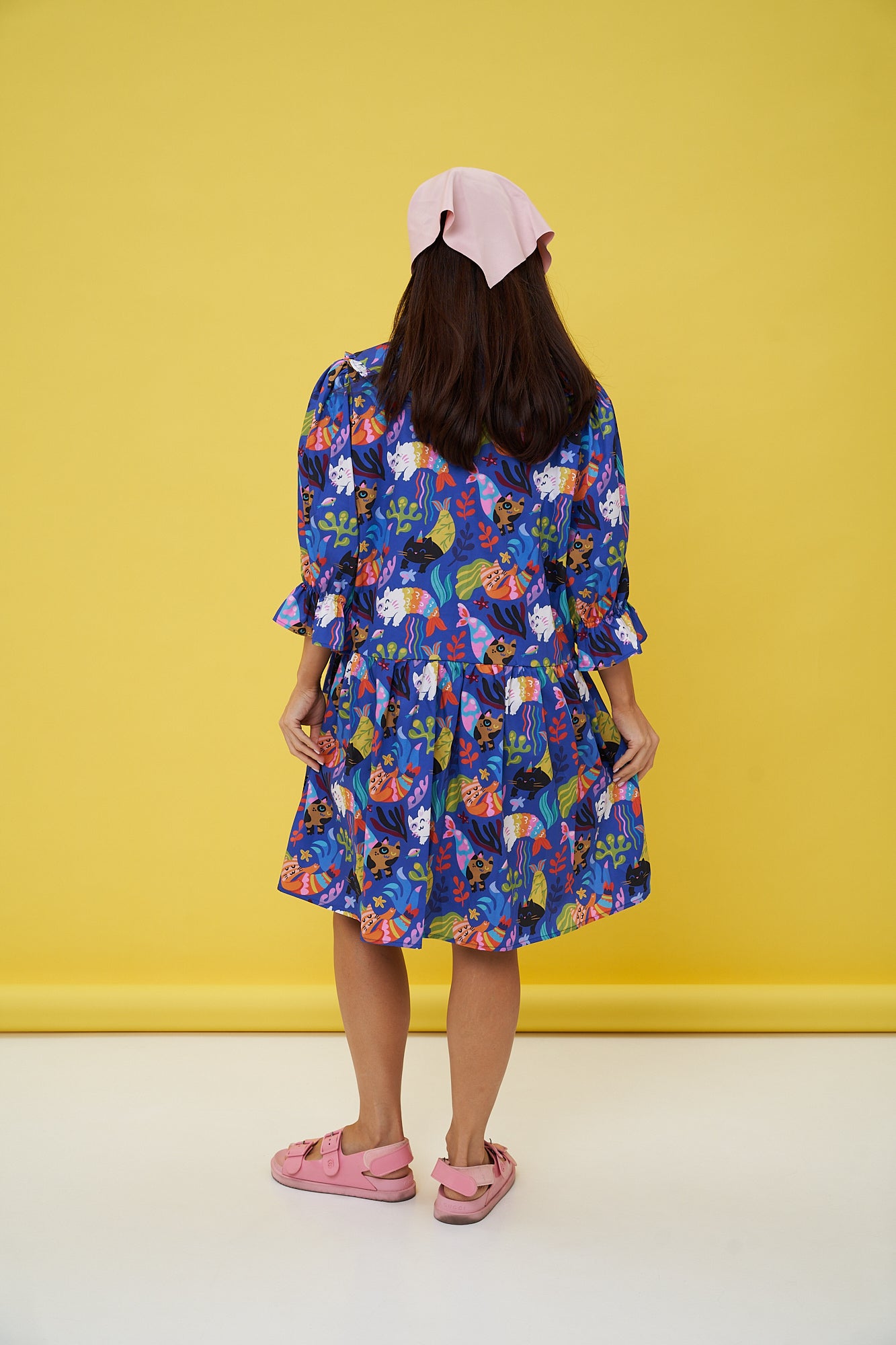 Cat Garden Summer Dress