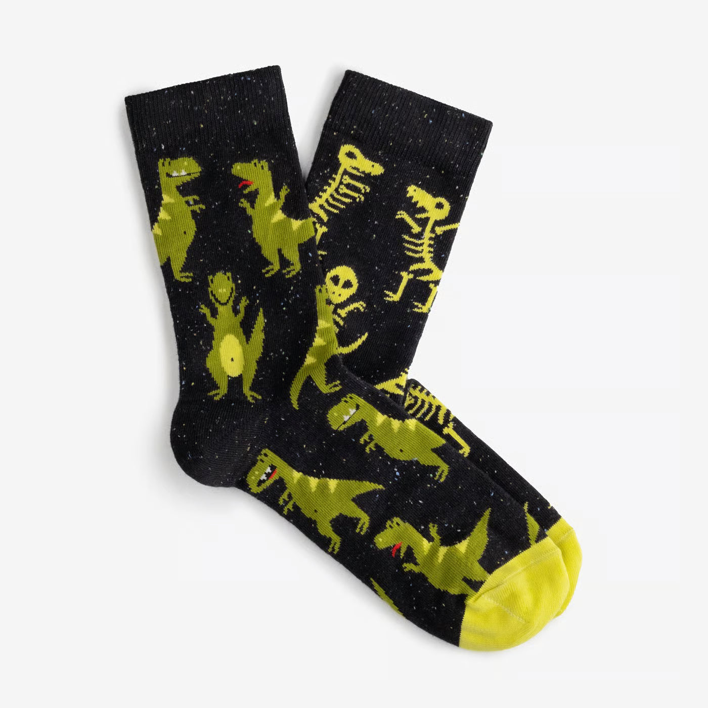 Funny Patterned Cotton Crew Socks – Dinosaur