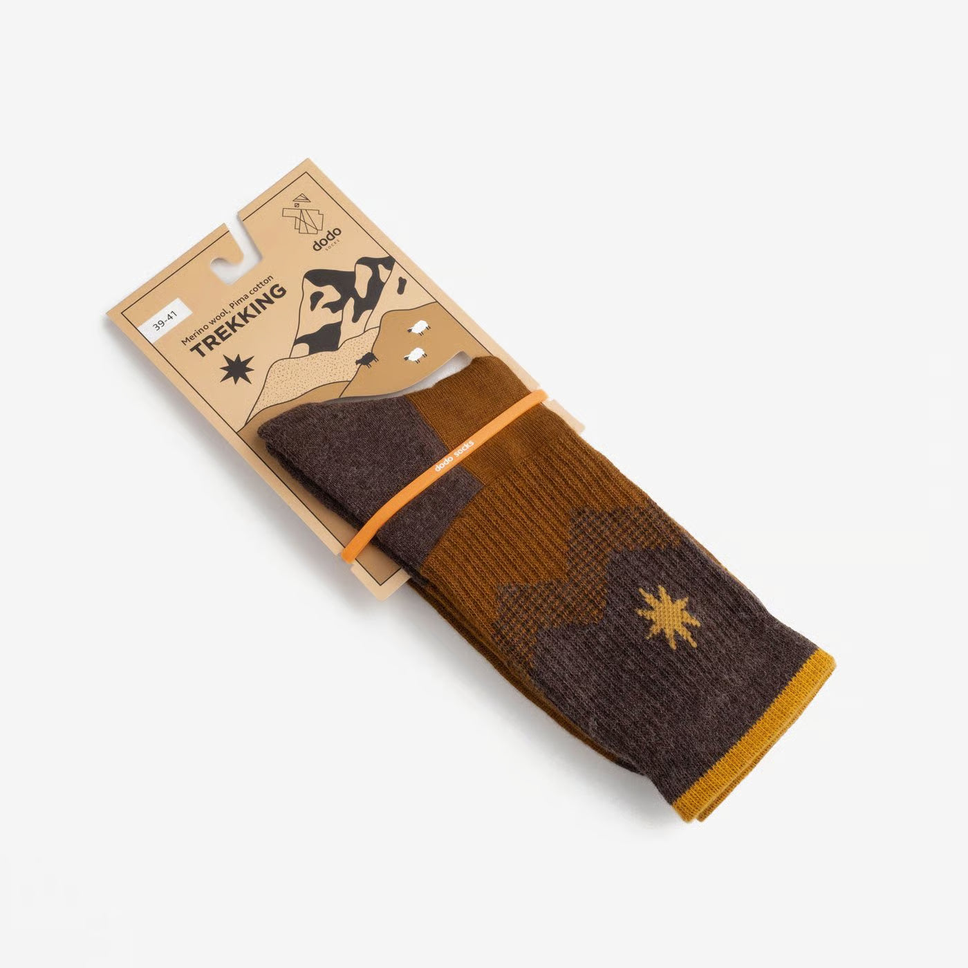 trek merino wool socks detail