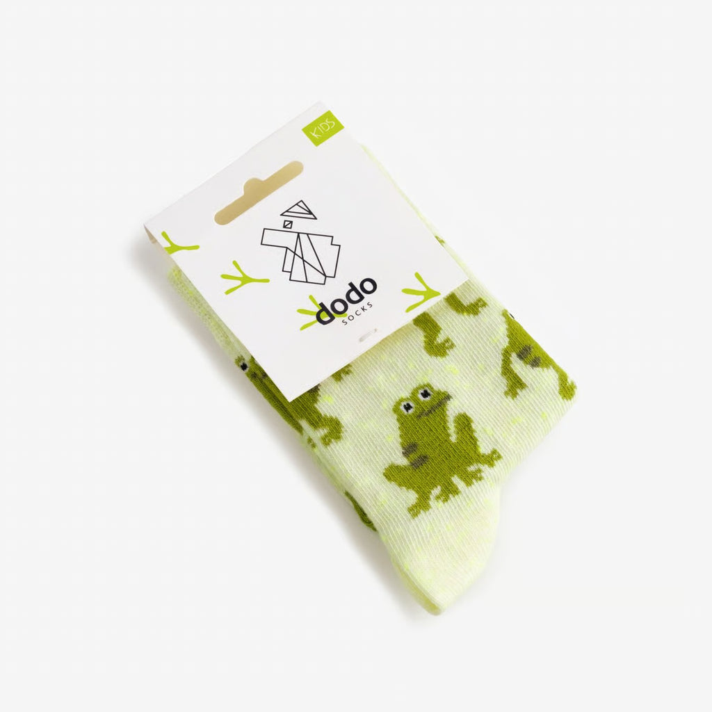 kids frog cotton socks folded