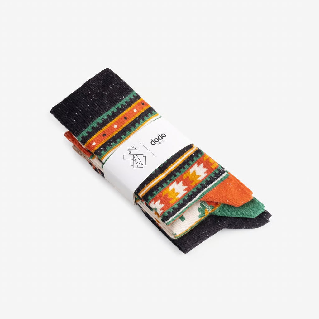 hutsulia cotton crew socks folded