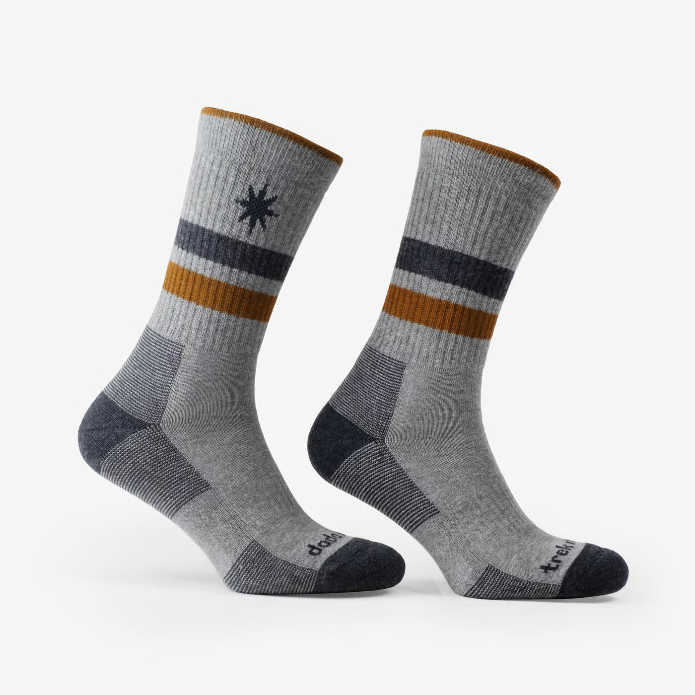 merino wool hiking socks trek trail grey