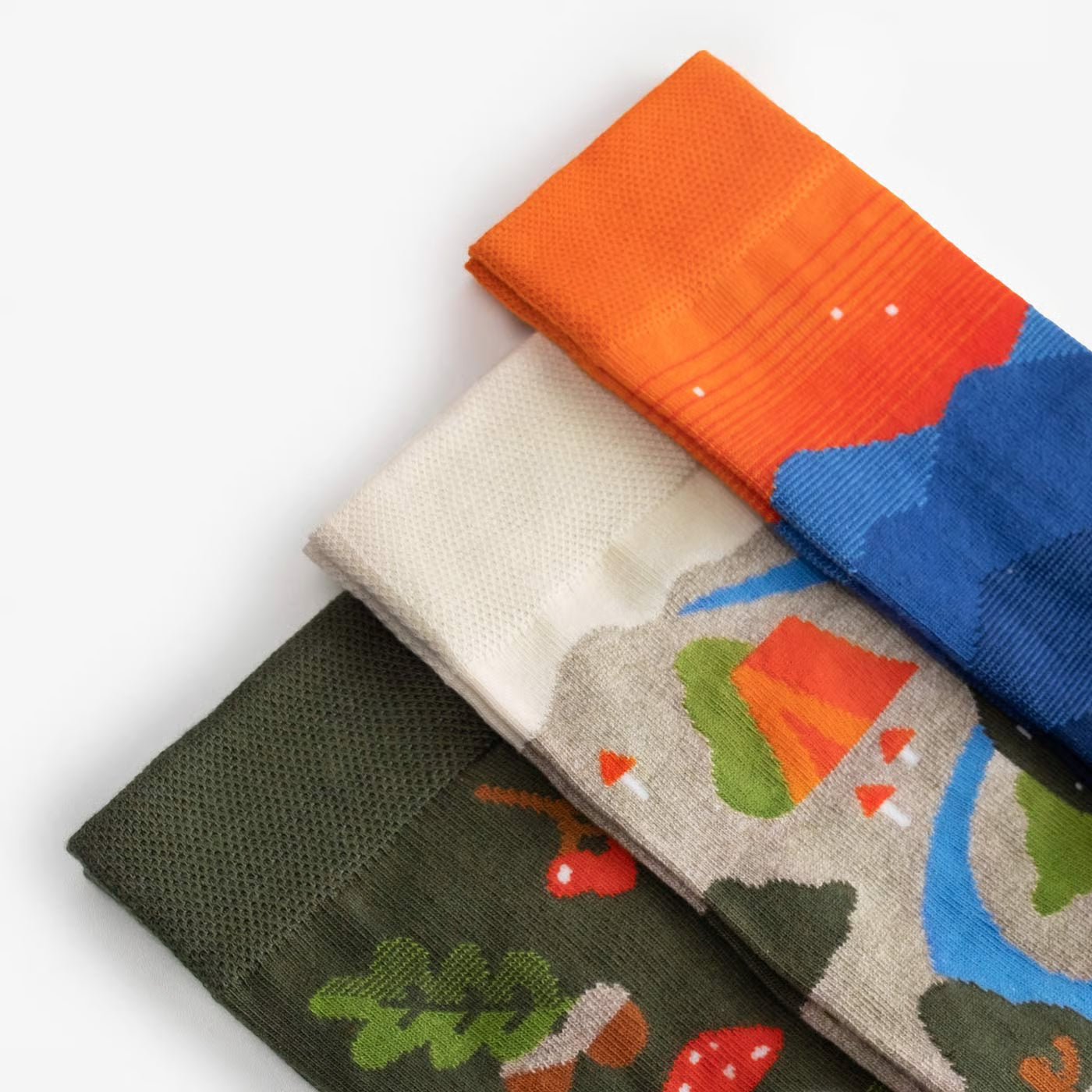 plast scout patterned cotton crew socks detail