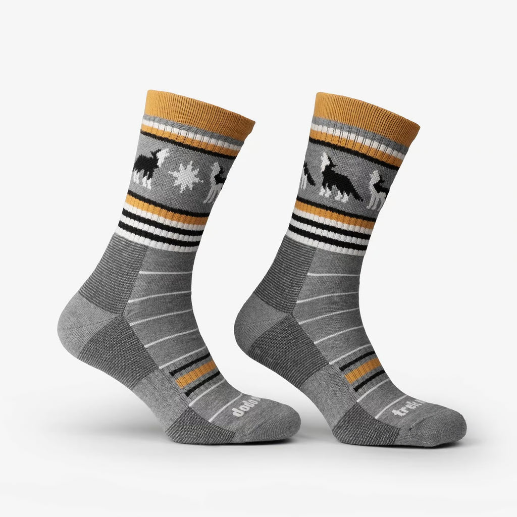 merino wool hiking socks trek alpine stripe