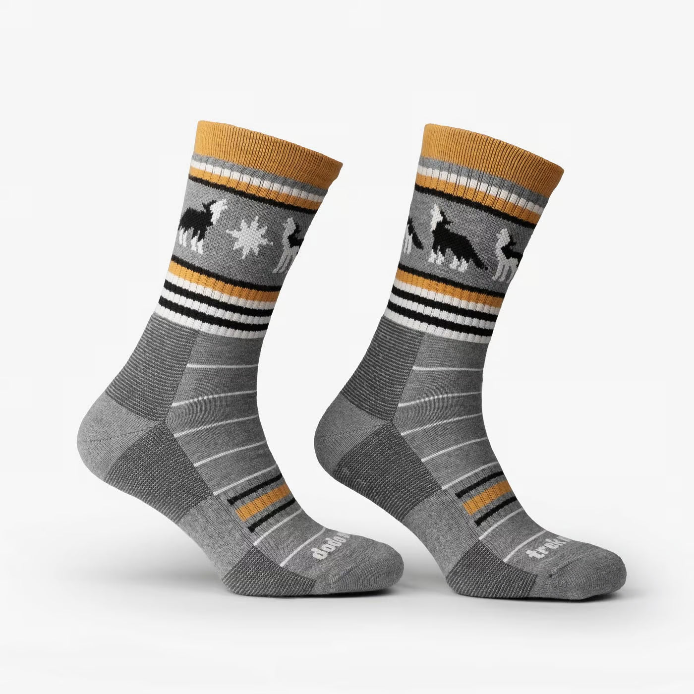 merino wool hiking socks trek alpine stripe