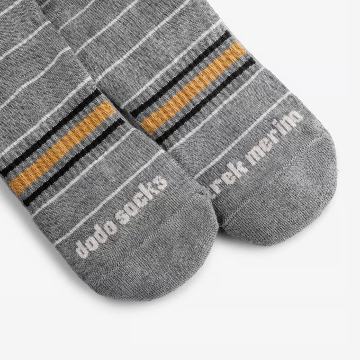 trek alpine stripe merino wool socks folded